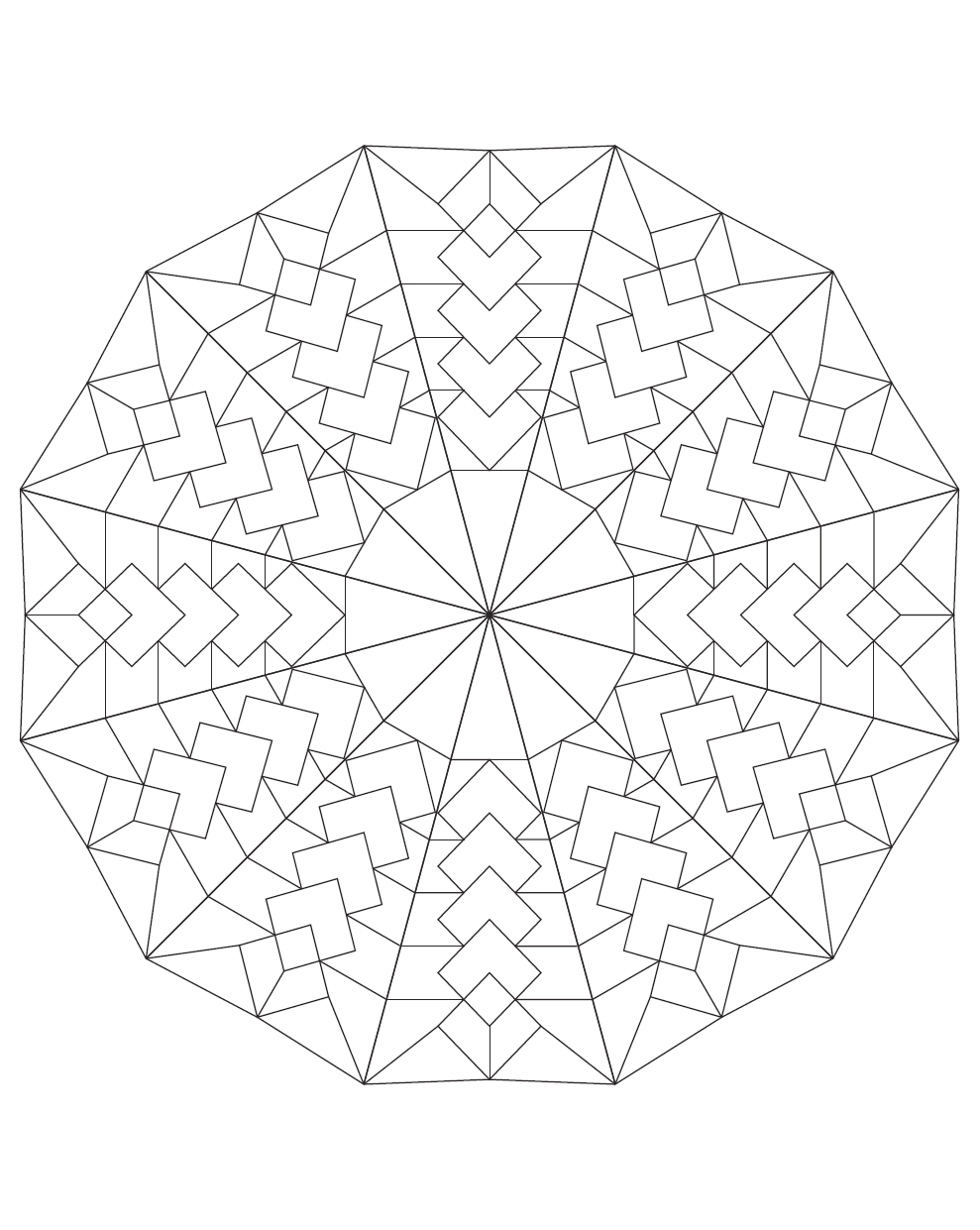 Coloring mandala 1
