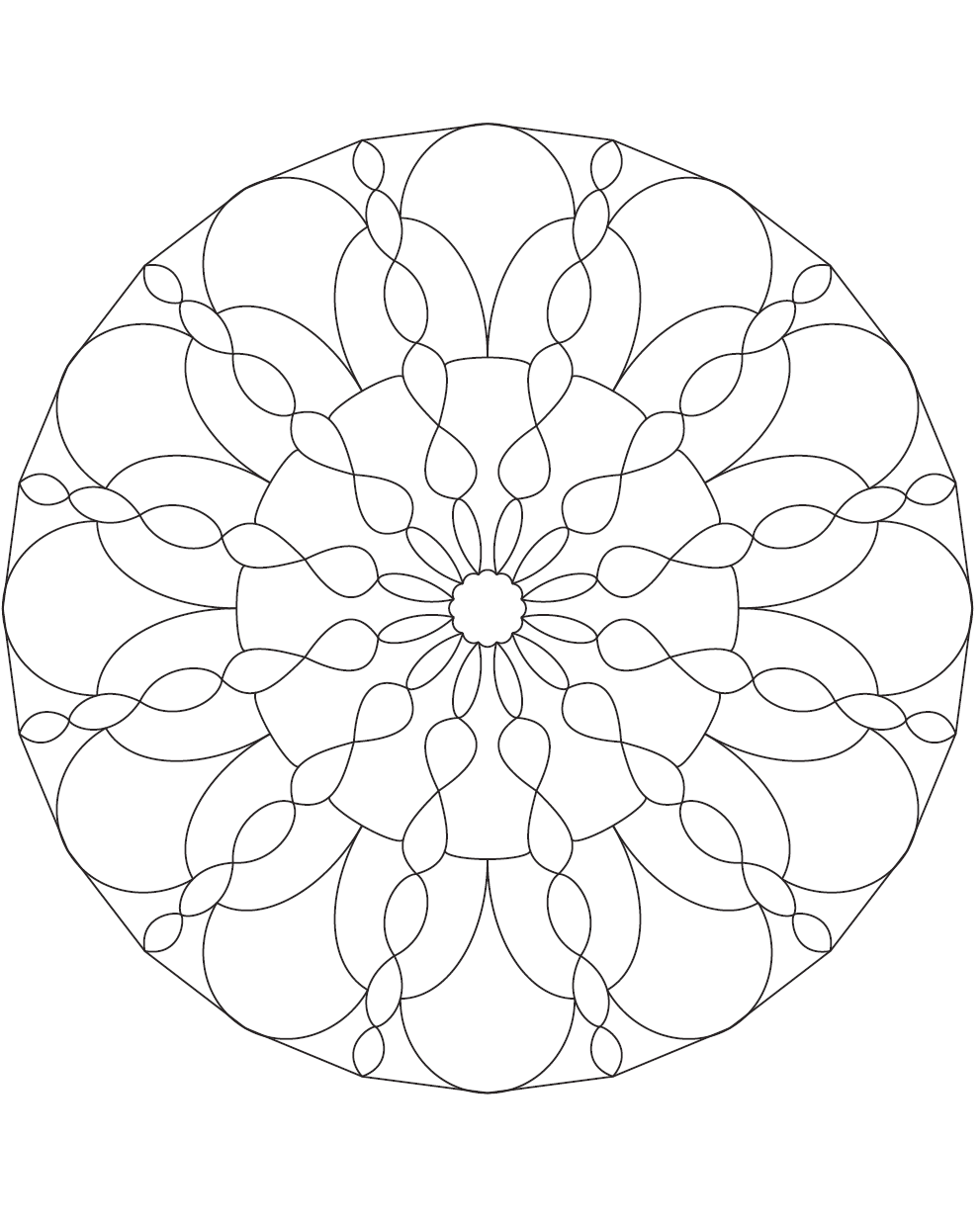 Coloring mandala 3