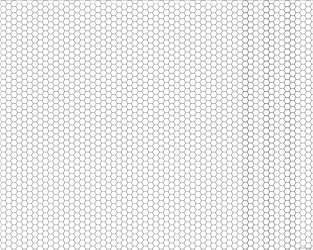 Small Hexagons coloring sheet